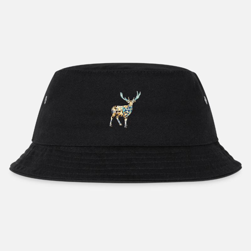 cerfs jaune et bleu - Bob Enfant - noir