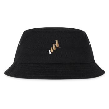 w_Erdmännchen - Kinder Bucket Hat - Schwarz - Vorne
