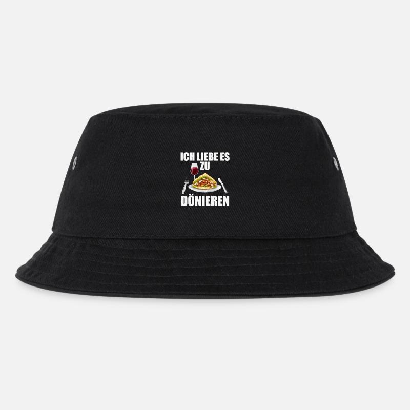Dönieren - Kinder Bucket Hat - Schwarz