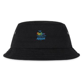 Folge dem Regenbogen - Kinder Bucket Hat - Schwarz - Vorne