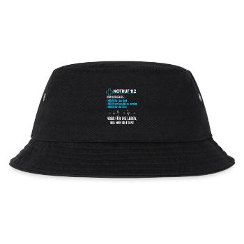 Sanitäter - Notruf 112 - T-Shirt - Kinder Bucket Hat - Schwarz - Vorne