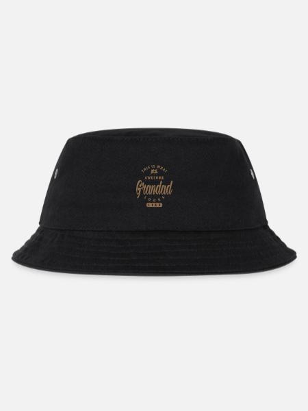 Awesome Grandad - Kids’ Bucket Hat - black