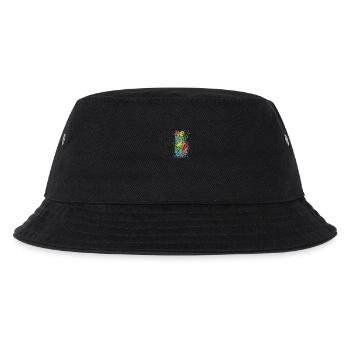 Kreative oder logich im Gehirn - Kinder Bucket Hat - Schwarz - Vorne