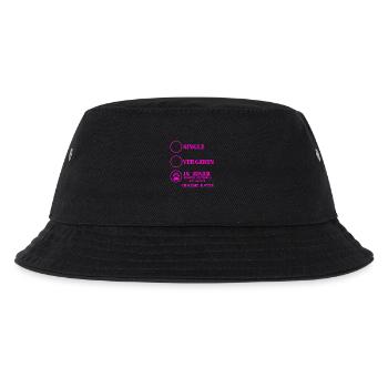 Beziehung Katzen liebe CHAUSIE KATZE - Kinder Bucket Hat - Schwarz - Vorne