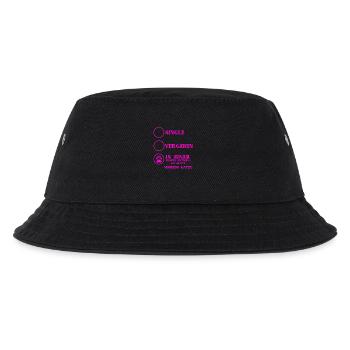 Beziehung Katzen liebe MINSKIN KATZE - Kinder Bucket Hat - Schwarz - Vorne