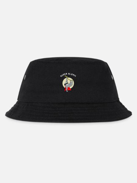 super sloth Faultier chillen lazy sleep nerd lo - Kids’ Bucket Hat - black