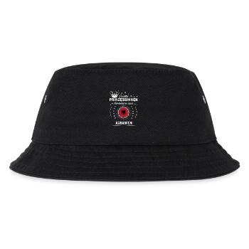Heimat Prinzessinnen kommen ALBANIEN - Kinder Bucket Hat - Schwarz - Vorne