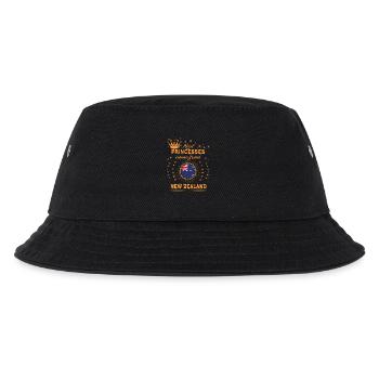 love princesses come from NEW ZEALAND - Kinder Bucket Hat - Schwarz - Vorne