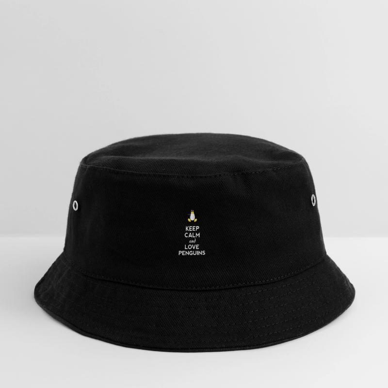 keep calm love Penguins Linux nerd computer cpu lo Kids’ Bucket Hat