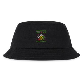 Triathlon Ugly Christmas Jumper - Kinder Bucket Hat - Schwarz - Vorne