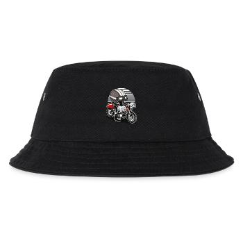 COMIC CAFERACER - Comic Cartoon Shirt Motiv - Kinder Bucket Hat - Schwarz - Vorne