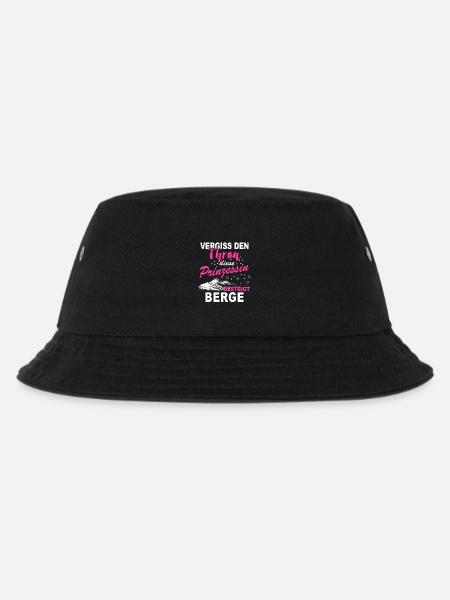 Berge Prinzessin Shirt · Berg · Wandern · Frau - Kinder Bucket Hat - Schwarz