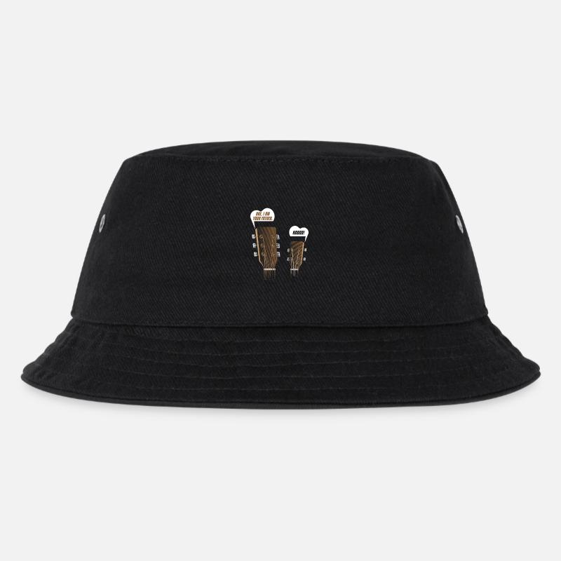 Ukulele Gitarre Geschenk Uke are you my father - Kinder Bucket Hat - Schwarz
