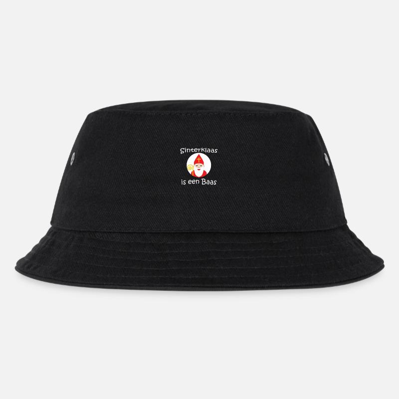 Sinterklaas ist ein Baas niederländische Niederlande Kinder - Kinder Bucket Hat - Schwarz