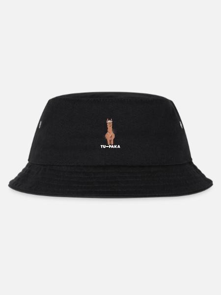Funny Lama Alpaca Comic Animal Trend - Gift - Kids’ Bucket Hat - black