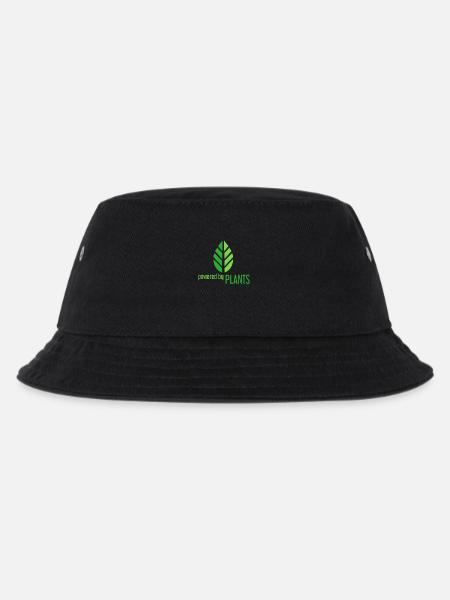 Powered by Plants - Kids’ Bucket Hat - black