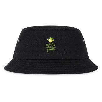 Keep Calm - Plants have Protein - Vegan Shirt - Kinder Bucket Hat - Schwarz - Vorne
