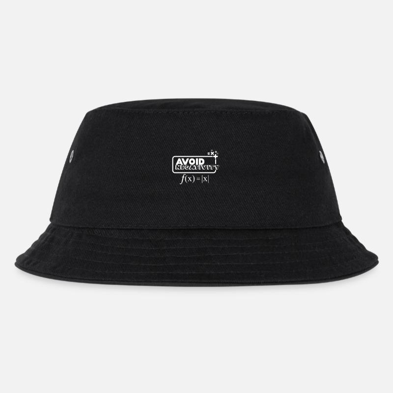 Avoid Negativity - weiß - Kinder Bucket Hat - Schwarz