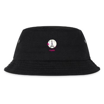 paris eiffel tower scribble love fasion trip tourist - Kids’ Bucket Hat - black - Front