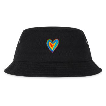 Herz - Kinder Bucket Hat - Schwarz - Vorne