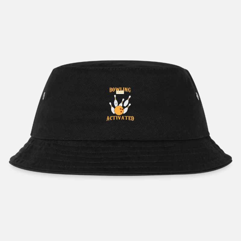 Bowling - Kegeln - Kegel - Strike - Geschenk - Kinder Bucket Hat - Schwarz