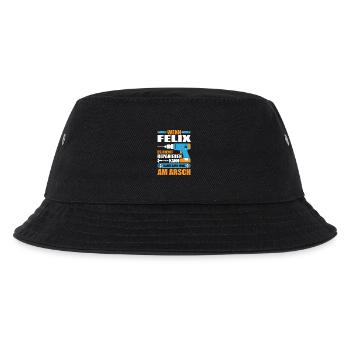 FELIX Name Geschenk Reparatur reparieren - Kinder Bucket Hat - Schwarz - Vorne