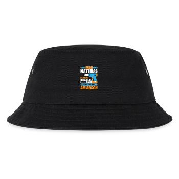 Matthias Name Geschenk Reparatur reparieren - Kinder Bucket Hat - Schwarz - Vorne
