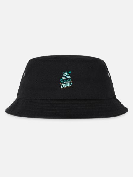 Schwimmen Sport Problem ich liebe Geschenk - Kinder Bucket Hat - Schwarz