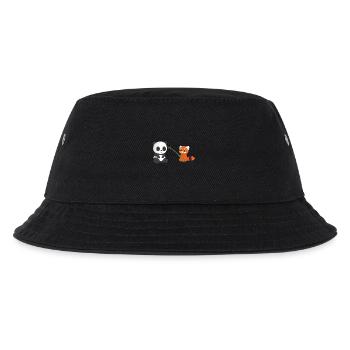 Panda Bär - Roter Panda - Bambus - Geschenk - Kinder Bucket Hat - Schwarz - Vorne