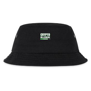 Crypto Millionaire Loading Digital Blockchain HODL - Kids’ Bucket Hat - black - Front