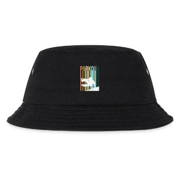 Parkour Retro - Kinder Bucket Hat - Schwarz - Vorne