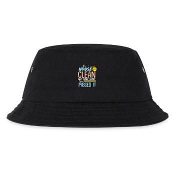 Sauberes Haus - Geschenk - Shirt - Kinder Bucket Hat - Schwarz - Vorne