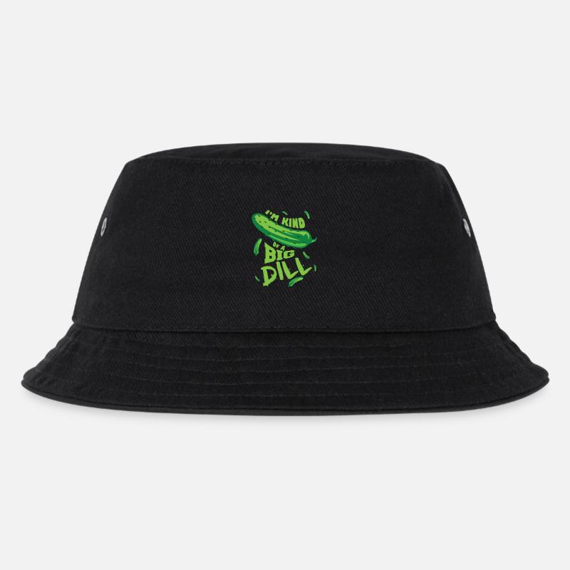 Lustige Gurke - Kinder Bucket Hat - Schwarz