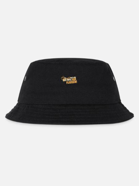Der will nur fliegen - Kinder Bucket Hat - Schwarz