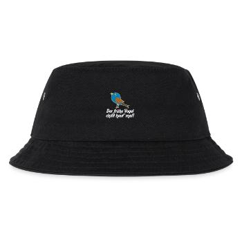 Der frühe Vogel chillt heut' mal! - Kinder Bucket Hat - Schwarz - Vorne