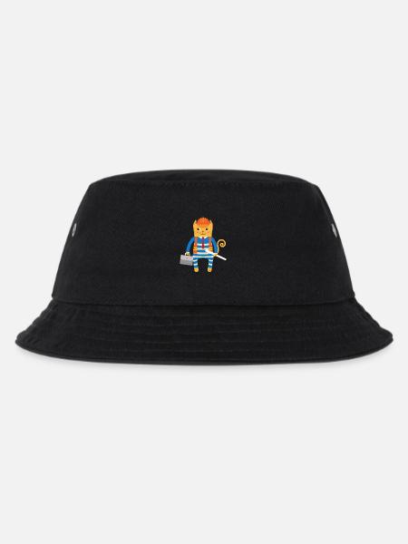 Ingenieur oder Architekt Katze - Kinder Bucket Hat - Schwarz
