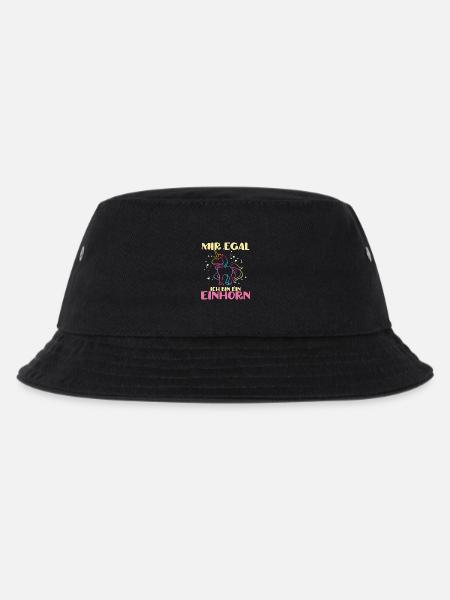 Einhorn - Kinder Bucket Hat - Schwarz