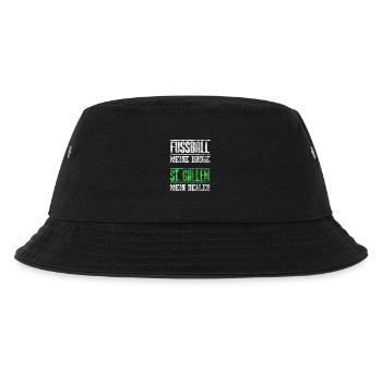 St. Gallen Fußball Fan Shirt - Kinder Bucket Hat - Schwarz - Vorne