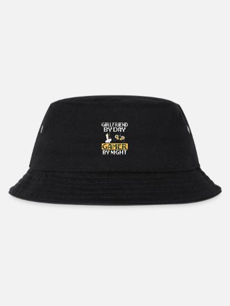Gamer Shirt · Video Games · Gambler · Girlfriend - Kids’ Bucket Hat - black