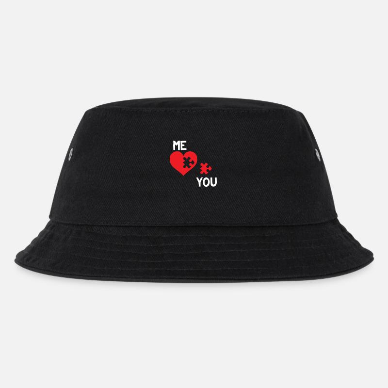 Jigsaw Puzzle - Puzzle - Puzzlen - Herz - Kinder Bucket Hat - Schwarz