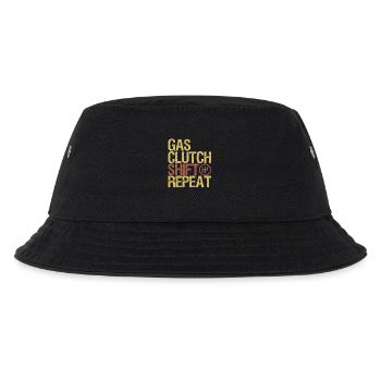 Gas clutch shift Repeat Car T-Shirt - Kinder Bucket Hat - Schwarz - Vorne