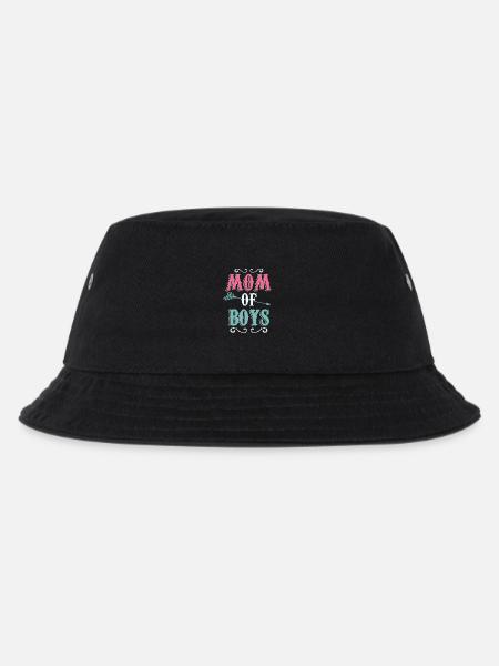 Mutter von Knaben Geschenk Muttertag T-Shirt - Kinder Bucket Hat - Schwarz