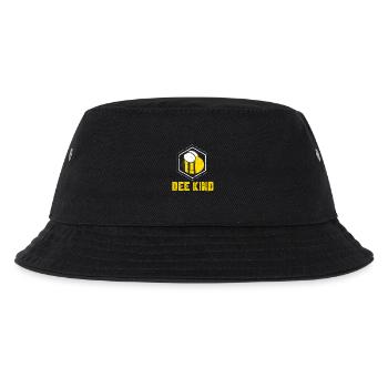 Sei Nett - Biene Geschenk - Kinder Bucket Hat - Schwarz - Vorne