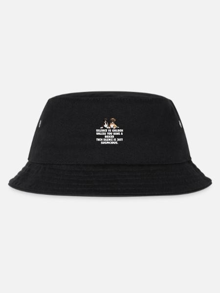 Boxer Dog Silence Is Golden Unless - Kids’ Bucket Hat - black