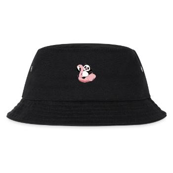 Panda sur matelas d'air flamingo kawaii été cool - Bob Enfant - noir - Devant