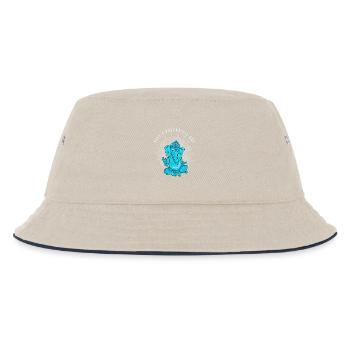 buddha ganesha yoga namaste elefant meditation om - Kinder Bucket Hat - Natur/Navy - Vorne