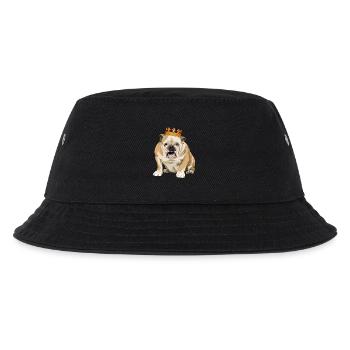 The real King - Kinder Bucket Hat - Schwarz - Vorne