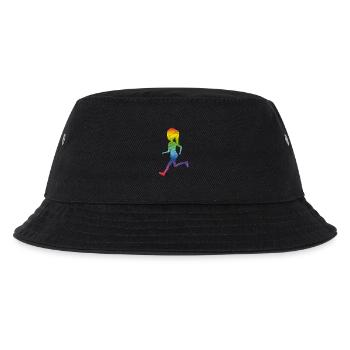 Regenbogen Laufshirt - Schwul Lesbisch - Kinder Bucket Hat - Schwarz - Vorne