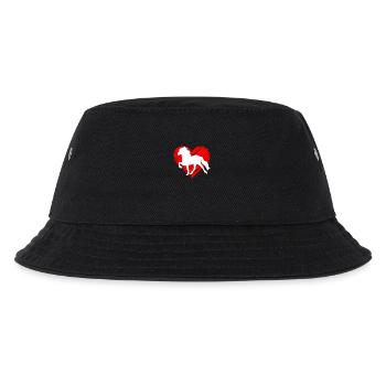 Islandpferd Isländer Islandpony Reiten Tölt Pass - Kinder Bucket Hat - Schwarz - Vorne