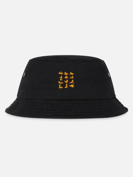 Cats doing Yoga - Kinder Bucket Hat - Schwarz
